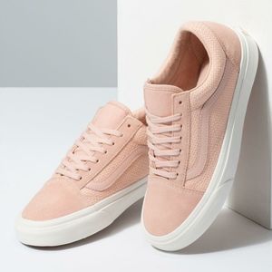 Vans Women's Sneakers in Light Pink and White